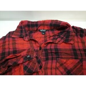 Buffalo David Bitton Button Up Womens Flannel Plaid Long Sleeve Shirt Small‎
